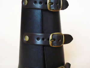 Bracelet en cuir à 3 boucles